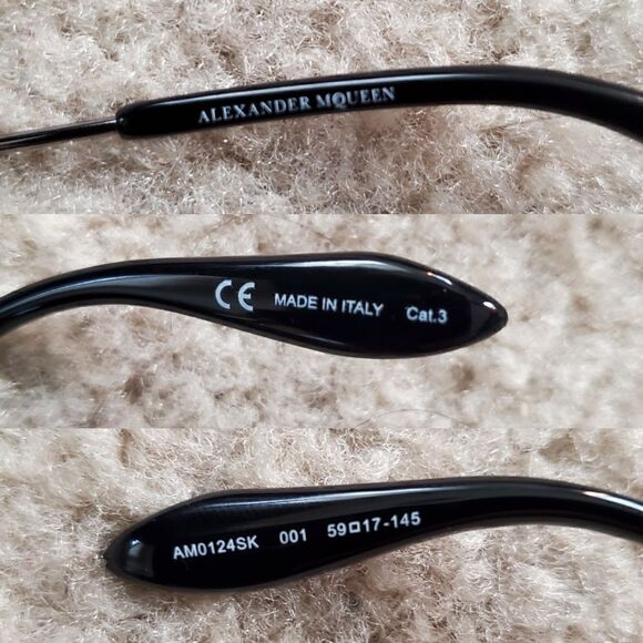 ALEXANDER MCQUEEN Women's AM0124SK 59mm - Picture 8 of 11